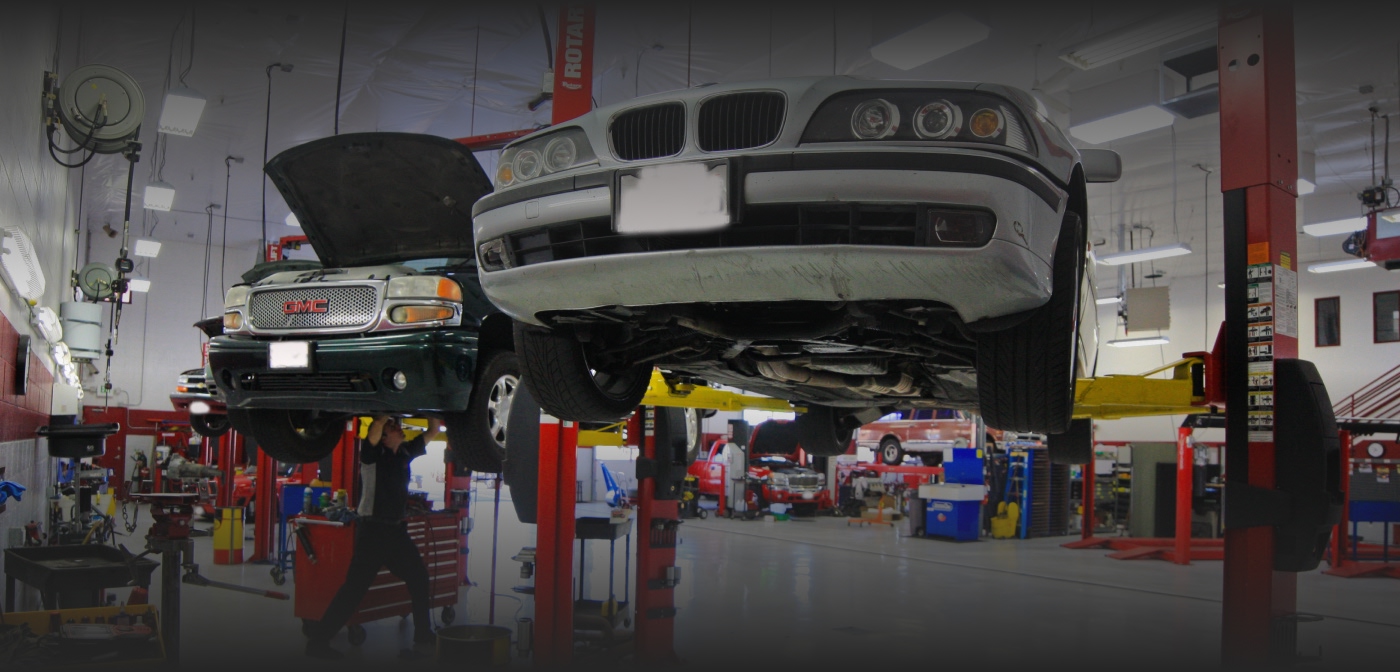 car lifted on forklift