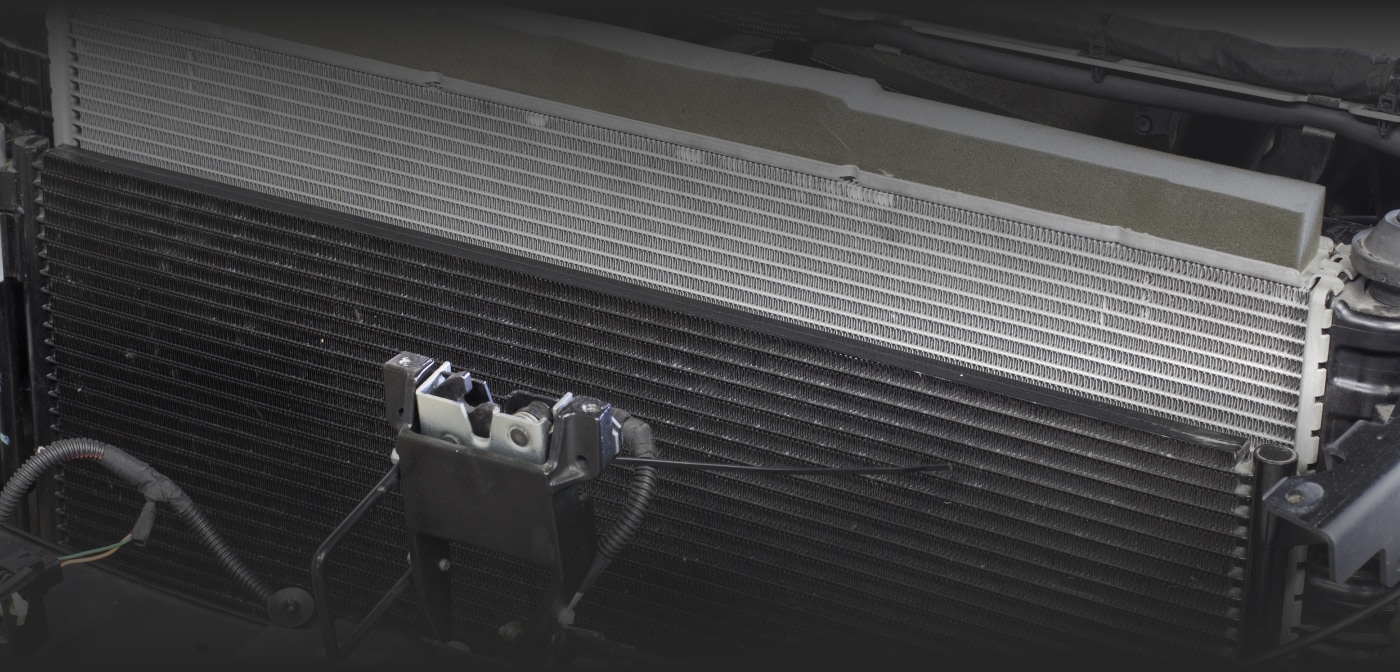 close up of a radiator