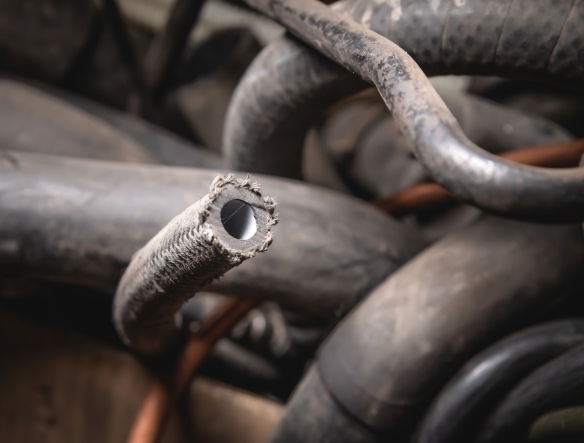 broken hose, with it's opening