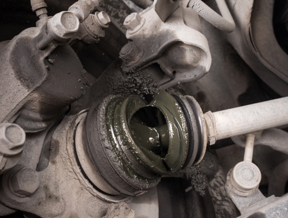 close up of an cv joint